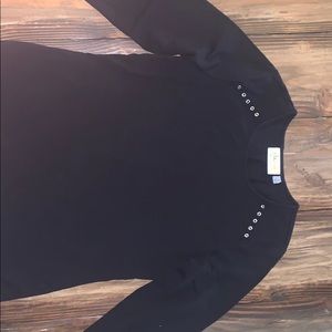 Black 3 Quarter sleeve Blouse